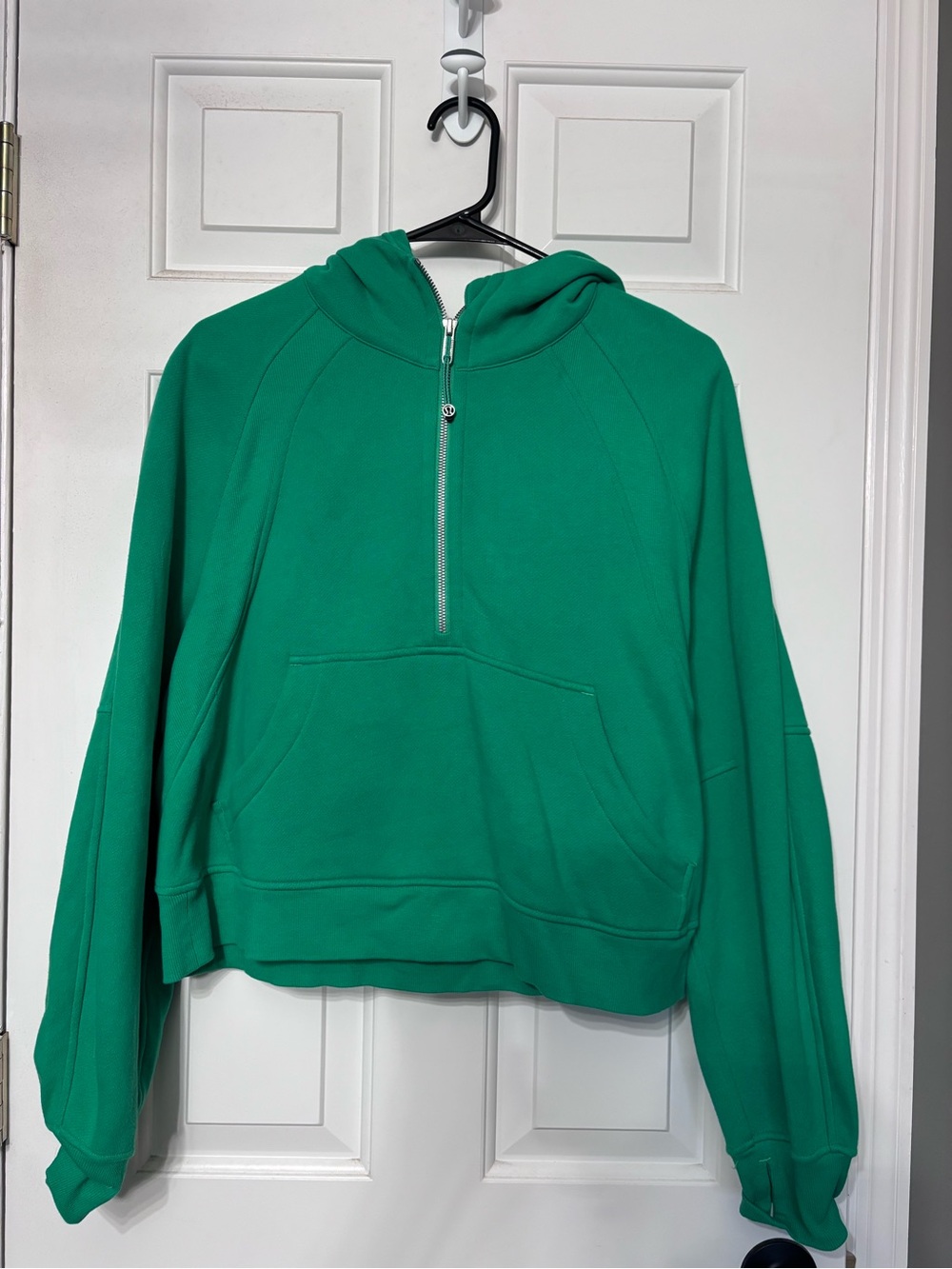 RARE lululemon scuba 1/2 zip green punch